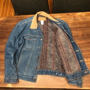 Vintage 1980s Wrangler Blanket Lined Denim Jacket